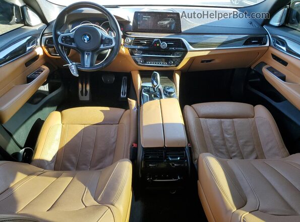WBAJV6C57KBK08297 2019 BMW 6 SERIES White Вид панелі приладів