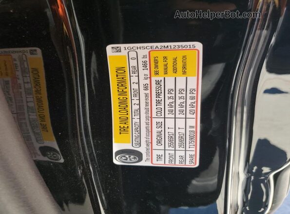 1GCHSCEA2M1235015 2021 CHEVROLET COLORADO Черный Вид подкапотного пространства