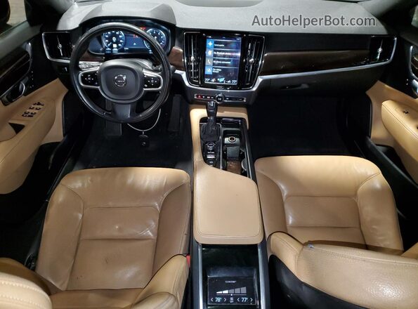 LVY992MKXJP006619 2018 VOLVO S90 Black Вид панелі приладів