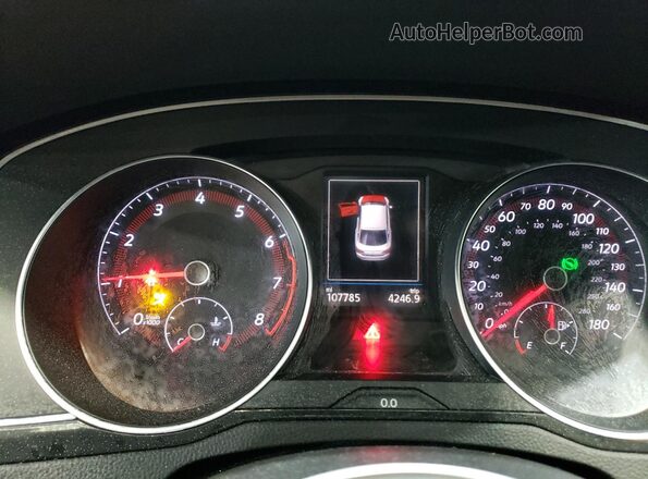 WVWBR7AN8KE008564 2019 VOLKSWAGEN ARTEON White Widok zestawu wskaźników