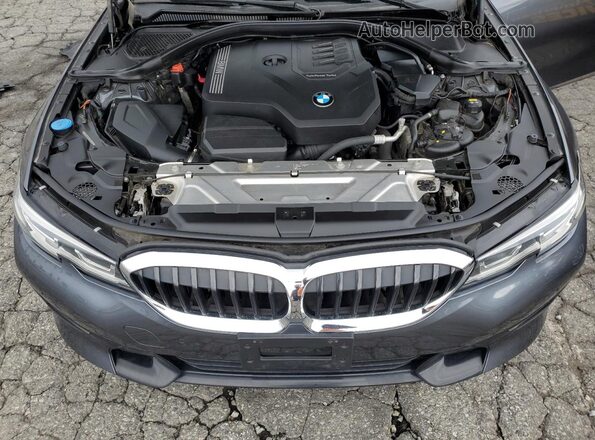 WBA5R1C52KAK09369 2019 BMW 3 SERIES Серый Вид задней части салона