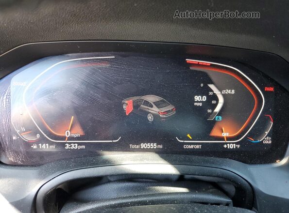 WBA5R1C02LFH34363 2020 BMW 7 SERIES Gray Instrument cluster view