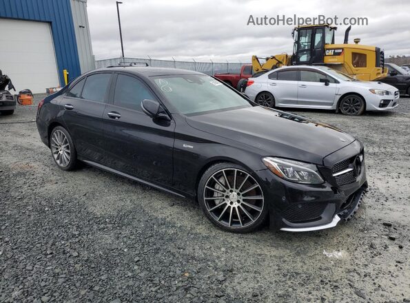 55SWF6EB8HU233366 2017 MERCEDES-BENZ C Black Przód prawy