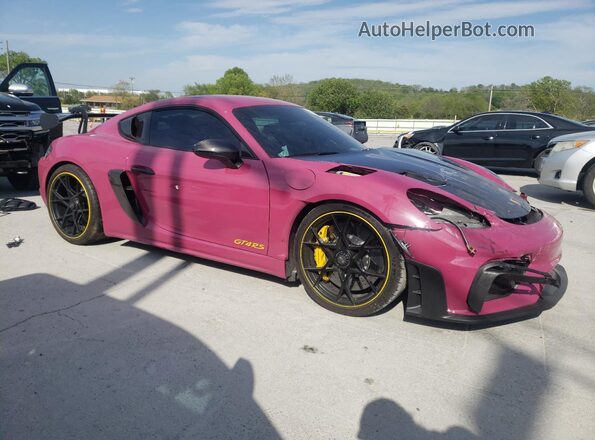 WP0AE2A83PS281201 2023 PORSCHE CAYMAN Фиолетовый Передняя правая четверть