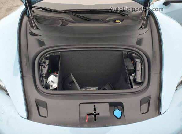 WP0AB2Y18NSA43720 2022 PORSCHE TAYCAN Blue Вид задньої частини салону
