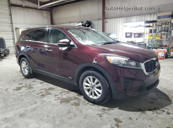 5XYPGDA57LG613372 2020 KIA SORENTO Maroon წინა მარჯვენა