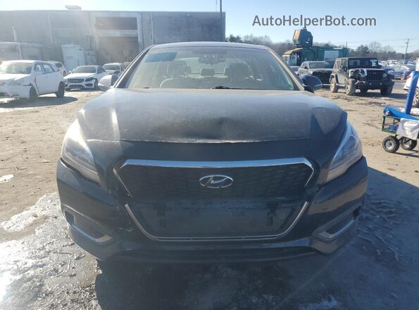 KMHE24L38HA067587 2017 HYUNDAI SONATA Черный Вид спереди