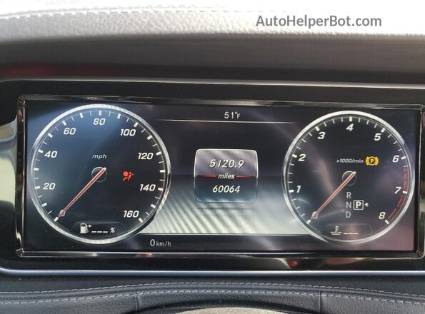 WDDUG8FB9GA254532 2016 MERCEDES-BENZ S Black ხელსაწყოთა პანელის ხედი