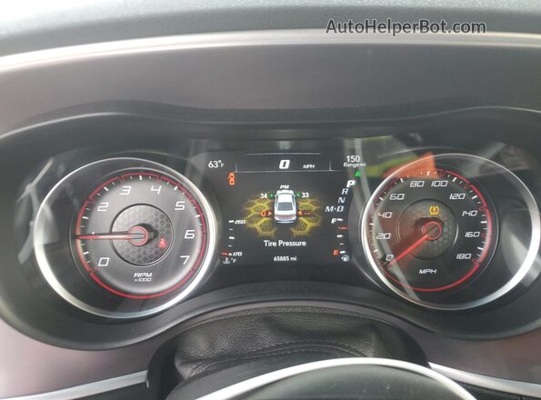 2C3CDXGJ3LH234842 2020 DODGE CHARGER Gray Widok zestawu wskaźników