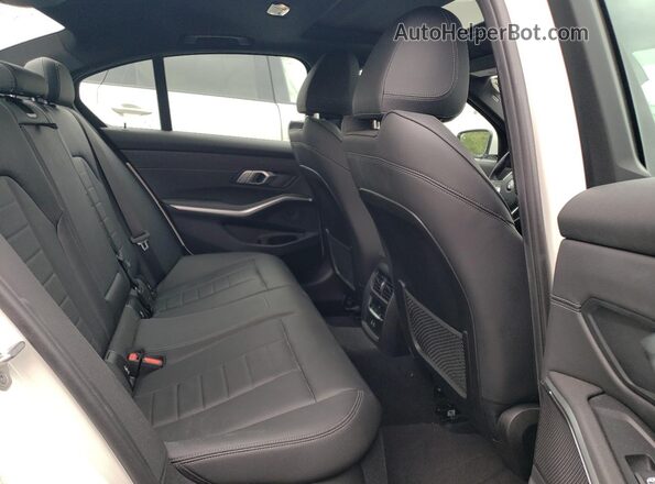 3MW5R7J09M8B66030 2021 BMW 3 SERIES White Rear seats view