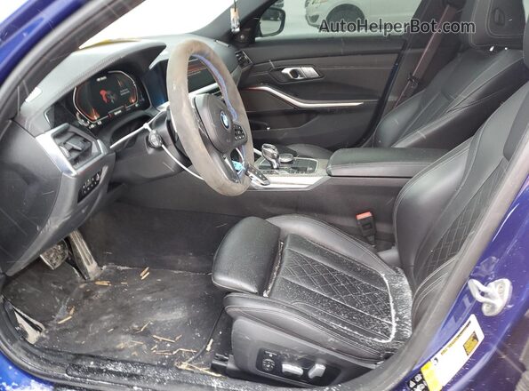 WBA5U9C07MFK40642 2021 BMW M3 Blue Սալոնի դիմացի տեսք