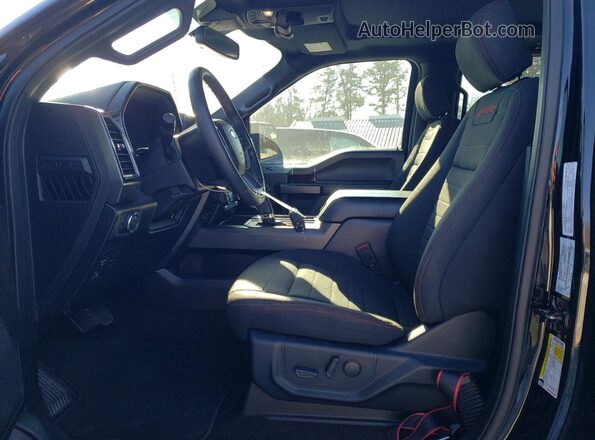 1FTEW1E47LFC12899 2020 FORD F150 Черный Вид салона спереди