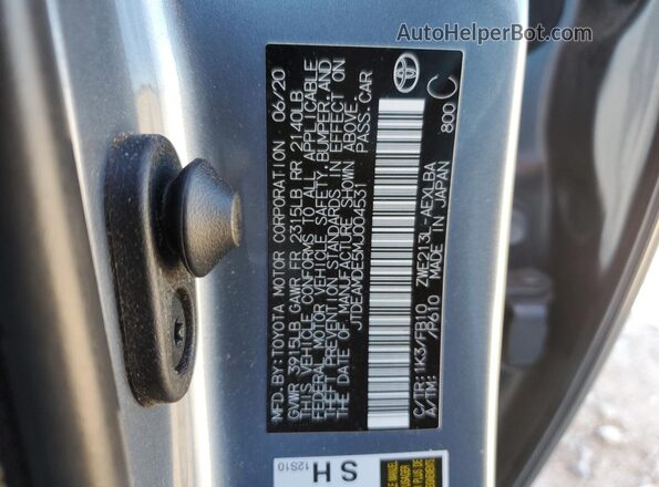 JTDEAMDE5MJ004531 2021 TOYOTA LL Gray Widok komory silnika