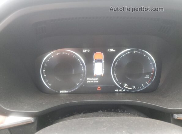 YV4102DLXL1458869 2020 VOLVO XC60 White Вид щитка приладів