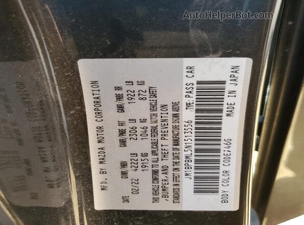 JM1BPBML5N1513556 2022 MAZDA 3 Gray Widok komory silnika