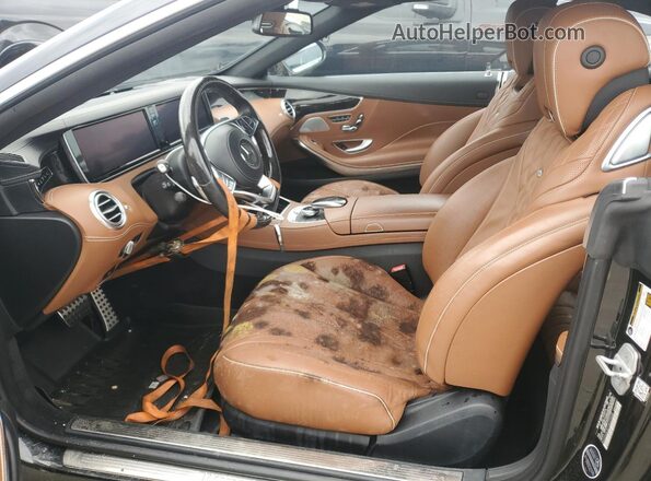 WDDXK8CB1HA025408 2017 MERCEDES-BENZ S Черный Вид салона спереди