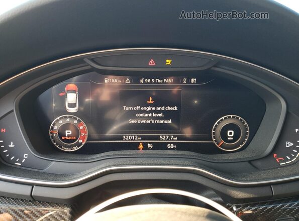 WUABWCF57KA903659 2019 AUDI RS5 Серебряный Вид щитка приборов