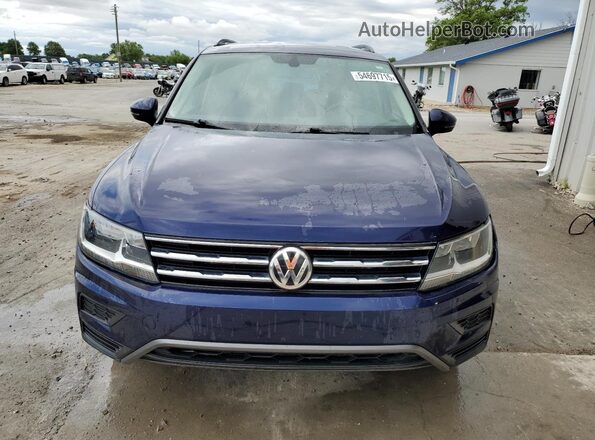 3VV3B7AX5MM114799 2021 VOLKSWAGEN TIGUAN Blue Widok z przodu