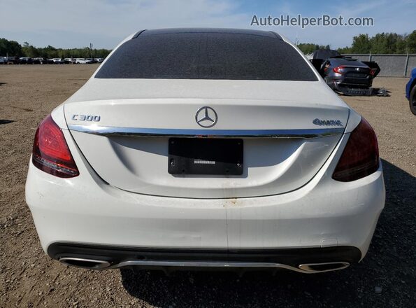 55SWF8EB2LU326114 2020 MERCEDES-BENZ C White Rear view