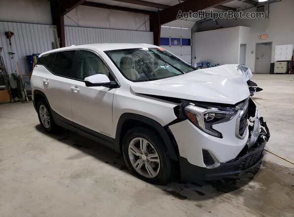 3GKALMEV9ML381545 2021 GMC TERRAIN White Delantero derecho