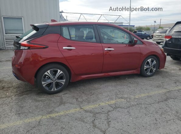 1N4AZ1CVXMC555250 2021 NISSAN LEAF Burgundy 