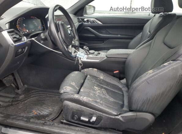 WBA23AT02MCG05658 2021 BMW 4 SERIES Black წინა სალონის ხედი