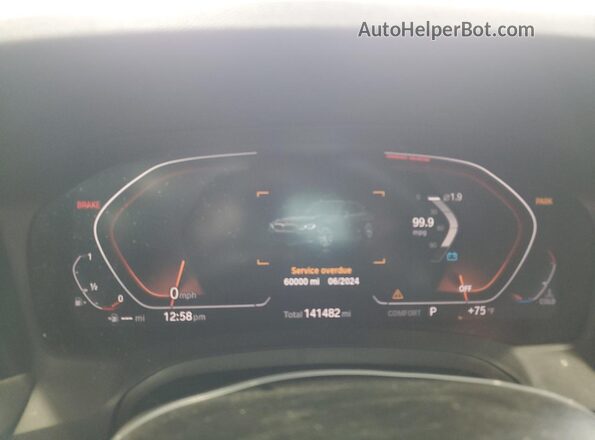3MW5R7J01L8B05799 2020 BMW 7 SERIES Black Вид щитка приладів