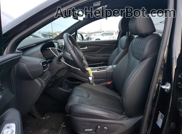 5NMS5DAL8PH641577 2023 HYUNDAI SANTA FE CALLIGRAPHY Black Вид салону спереду