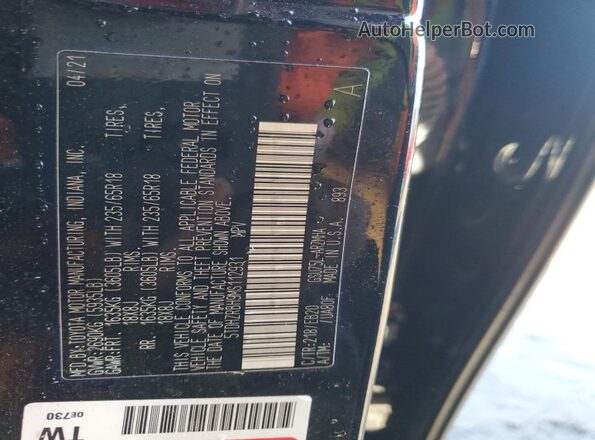 5TDHZRBH9MS112931 2021 TOYOTA LE Black Widok naklejki z numerem VIN