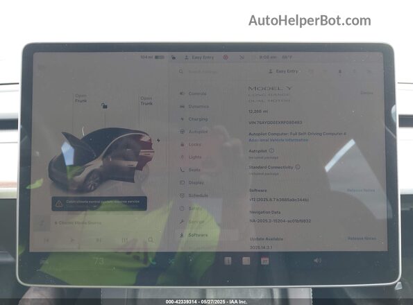 7SAYGDEEXRF080483 2024 TESLA MODEL Y Gray 