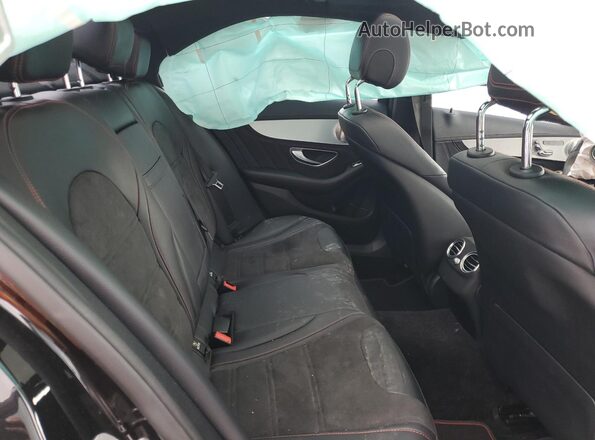 55SWF6EB8HU233366 2017 MERCEDES-BENZ C Black Widok tylnych siedzeń