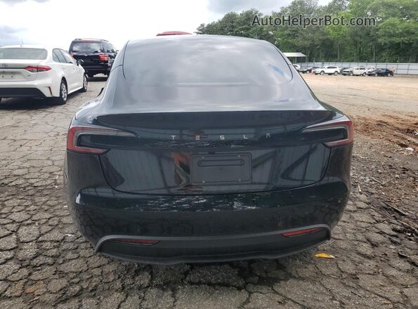 5YJ3E1EA7SF878678 2025 TESLA MODEL Black Widok z tyłu