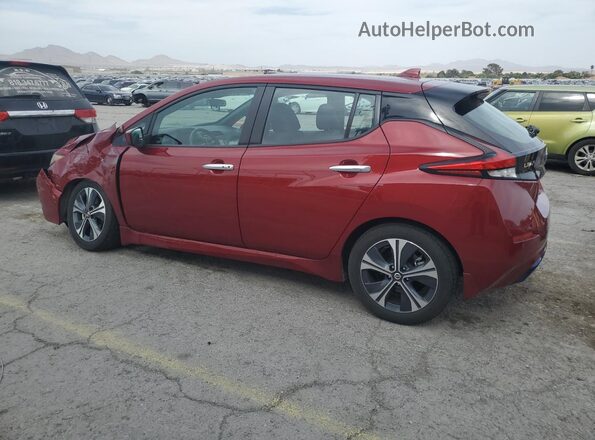 1N4AZ1CVXMC555250 2021 NISSAN LEAF Burgundy 