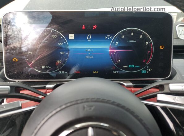 W1K6G7GB0NA151644 2022 MERCEDES-BENZ S Черный Вид щитка приборов