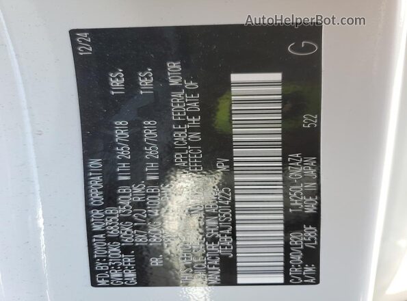 JTEABFAJ1S5014225 2025 TOYOTA LAND White 