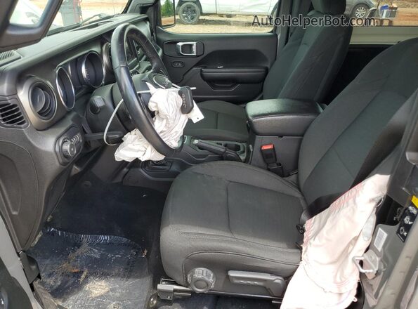 1C4HJXAG4MW543696 2021 JEEP WRANGLER Gray Vista interior delantera