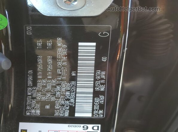 JTJAM7BXXL5267288 2020 LEXUS GX Black 