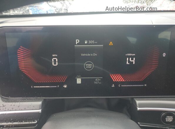 KNAG64J79S5316144 2025 KIA K5 Gray Вид щитка приладів