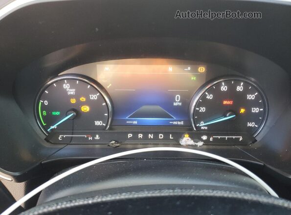 1FMCU9CZ8MUA40028 2021 FORD ESCAPE Black Instrument cluster view
