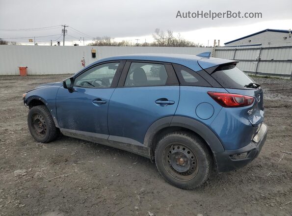 JM1DKFB76K0443345 2019 MAZDA CX-3 Blue Trasero izquierdo