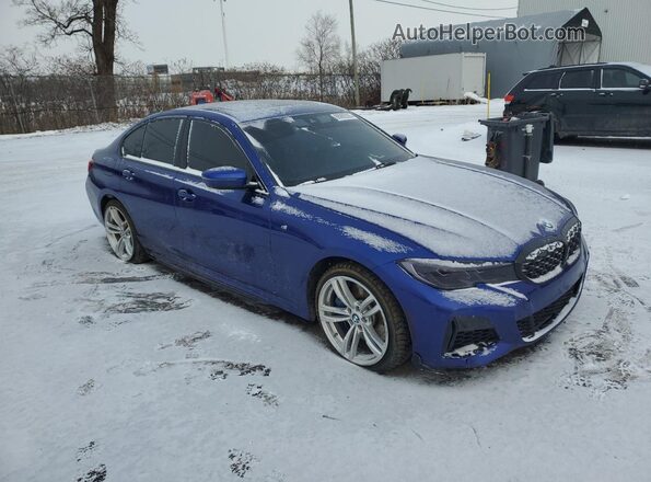 WBA5U9C07MFK40642 2021 BMW M3 Blue Առջևի աջ