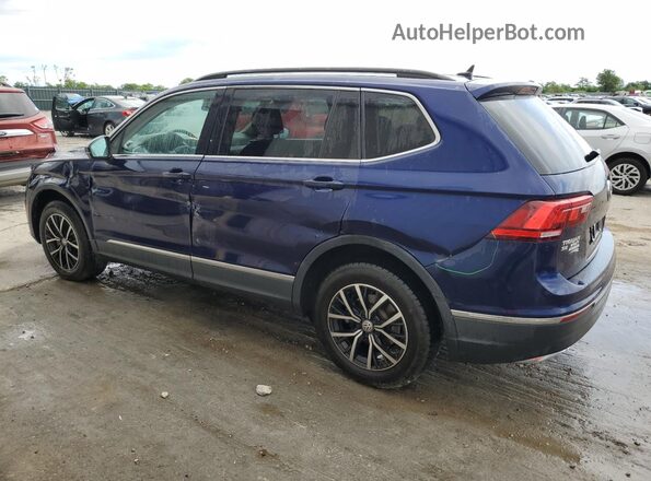 3VV3B7AX5MM114799 2021 VOLKSWAGEN TIGUAN Blue Tył lewy