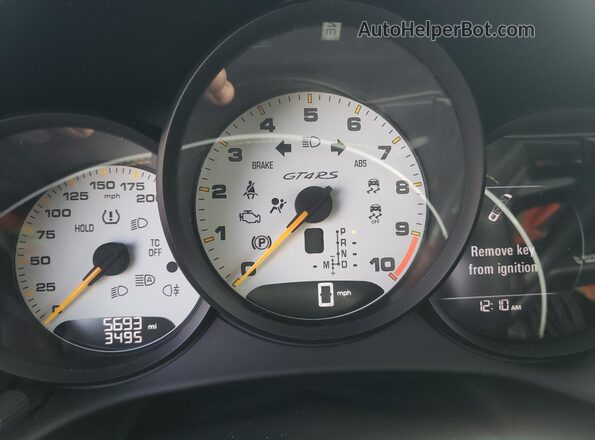 WP0AE2A83PS281201 2023 PORSCHE CAYMAN Фиолетовый Вид щитка приборов