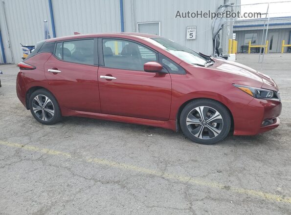 1N4AZ1CVXMC555250 2021 NISSAN LEAF Burgundy 