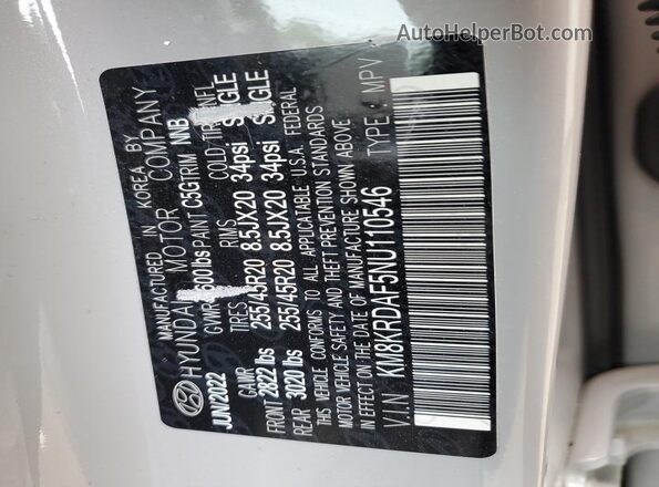 KM8KRDAF5NU110546 2022 HYUNDAI IONIQ Серый Вид подкапотного пространства