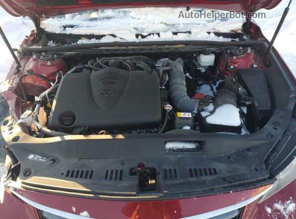 4T1JZ1FB5NU087219 2022 TOYOTA LE Красный Вид задней части салона