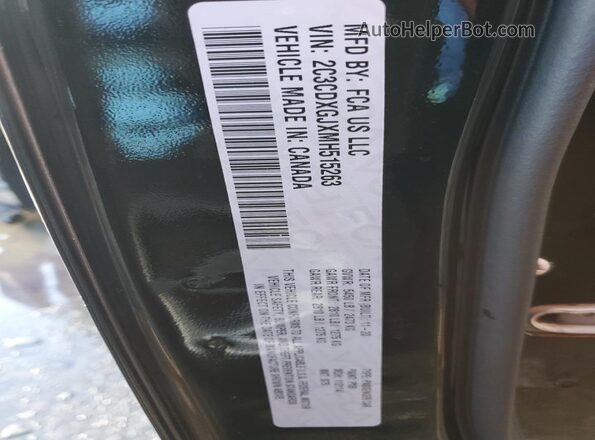 2C3CDXGJXMH515263 2021 DODGE CHARGER Black VIN კოდის სტიკერის ხედი