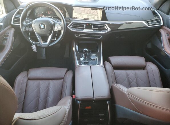 5UXCR6C07P9N71121 2023 BMW X5 White წინა პანელის ხედი