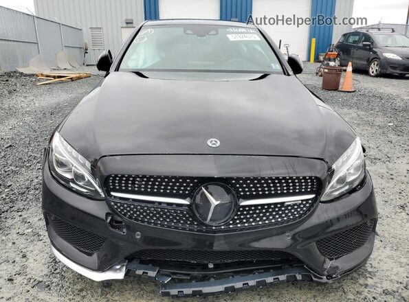 55SWF6EB8HU233366 2017 MERCEDES-BENZ C Black Widok z przodu