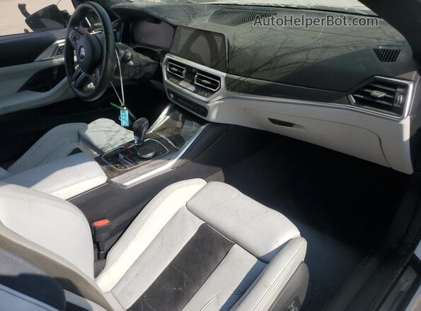 WBS33BA03NCK92918 2022 BMW M4 White Dashboard view